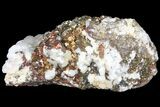 Pyrite On Calcite - El Hammam Mine, Morocco #80738-2